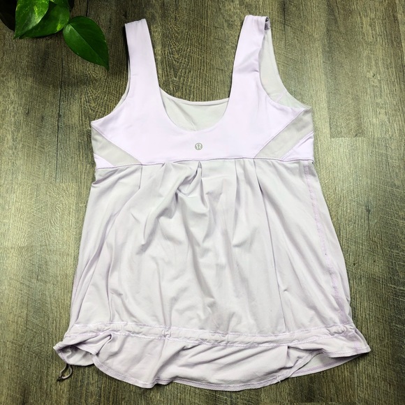 lululemon Run Tank Purple Lilac Size 8 - Picture 5 of 6